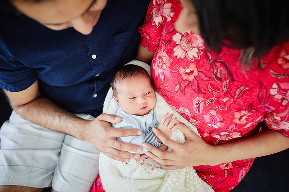 Baby Niam: Newborn and Family Session in Beachwood