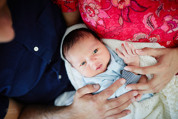 Baby Niam: Newborn and Family Session in Beachwood
