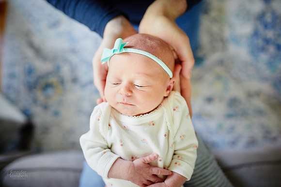 Baby Abigail: Newborn Family Portrait Session in Solon