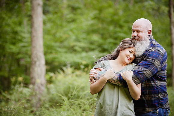 Jessica & Joe: Engagement Session at Henry Church Rock in Chagrin Falls