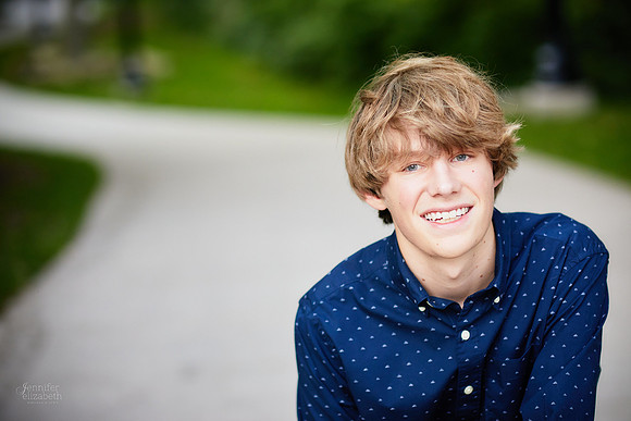 Adam: Senior Session at Franklin Mills Riveredge Park in Kent