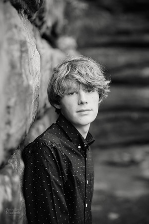 Adam: Senior Session at Franklin Mills Riveredge Park in Kent