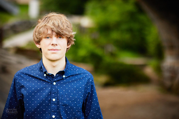 Adam: Senior Session at Franklin Mills Riveredge Park in Kent