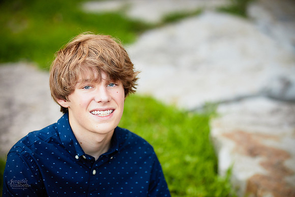 Adam: Senior Session at Franklin Mills Riveredge Park in Kent