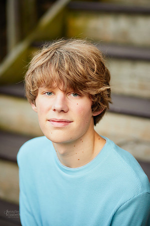 Adam: Senior Session at Franklin Mills Riveredge Park in Kent