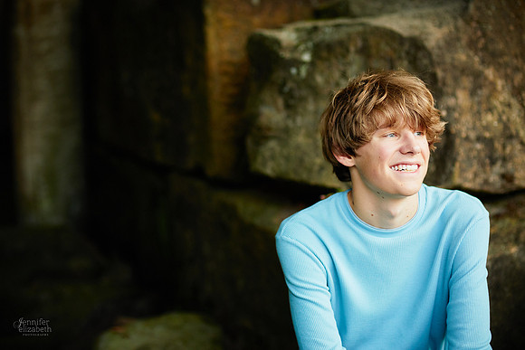 Adam: Senior Session at Franklin Mills Riveredge Park in Kent