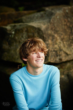 Adam: Senior Session at Franklin Mills Riveredge Park in Kent