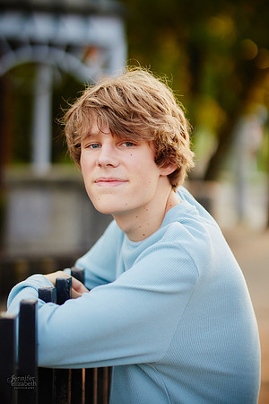 Adam: Senior Session at Franklin Mills Riveredge Park in Kent