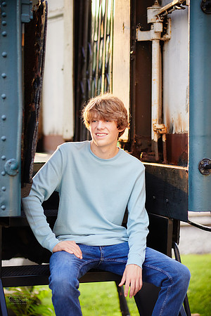 Adam: Senior Session at Franklin Mills Riveredge Park in Kent