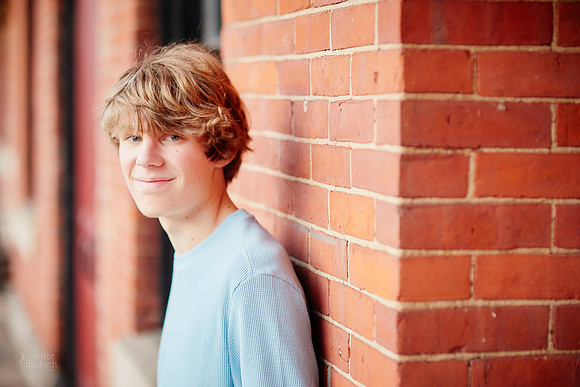 Adam: Senior Session at Franklin Mills Riveredge Park in Kent