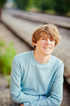 Adam: Senior Session at Franklin Mills Riveredge Park in Kent