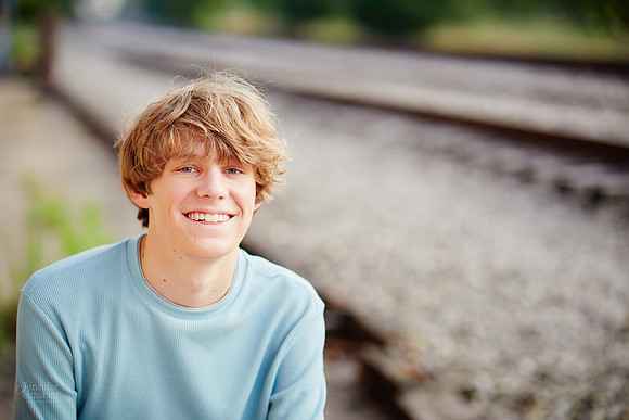 Adam: Senior Session at Franklin Mills Riveredge Park in Kent