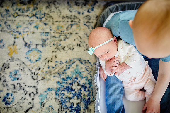 Baby Abigail: Newborn Family Portrait Session in Solon