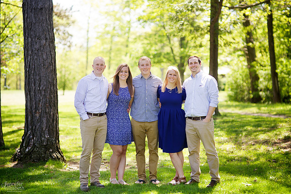 The D Family Portrait Session at Horseshoe Lake in Shaker Heights, Ohio
