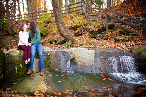 Tess and Adam's Engagement Portrait Session in Olmsted Falls, Cleveland