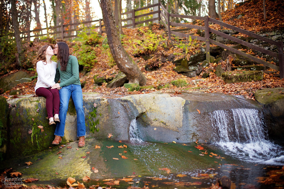 Tess and Adam's Engagement Portrait Session in Olmsted Falls, Cleveland
