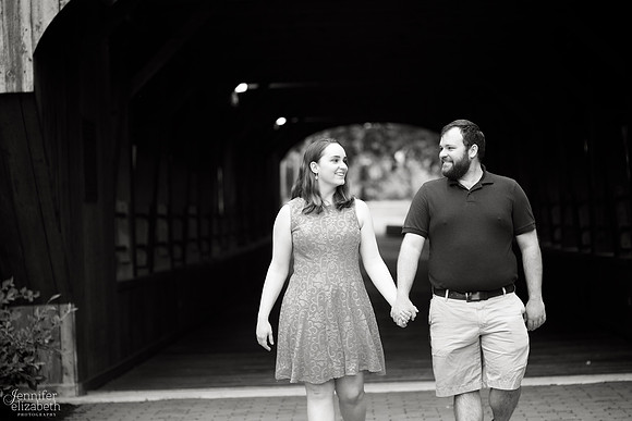 Erica and Trevor's Engagement Session in David Fortier Park