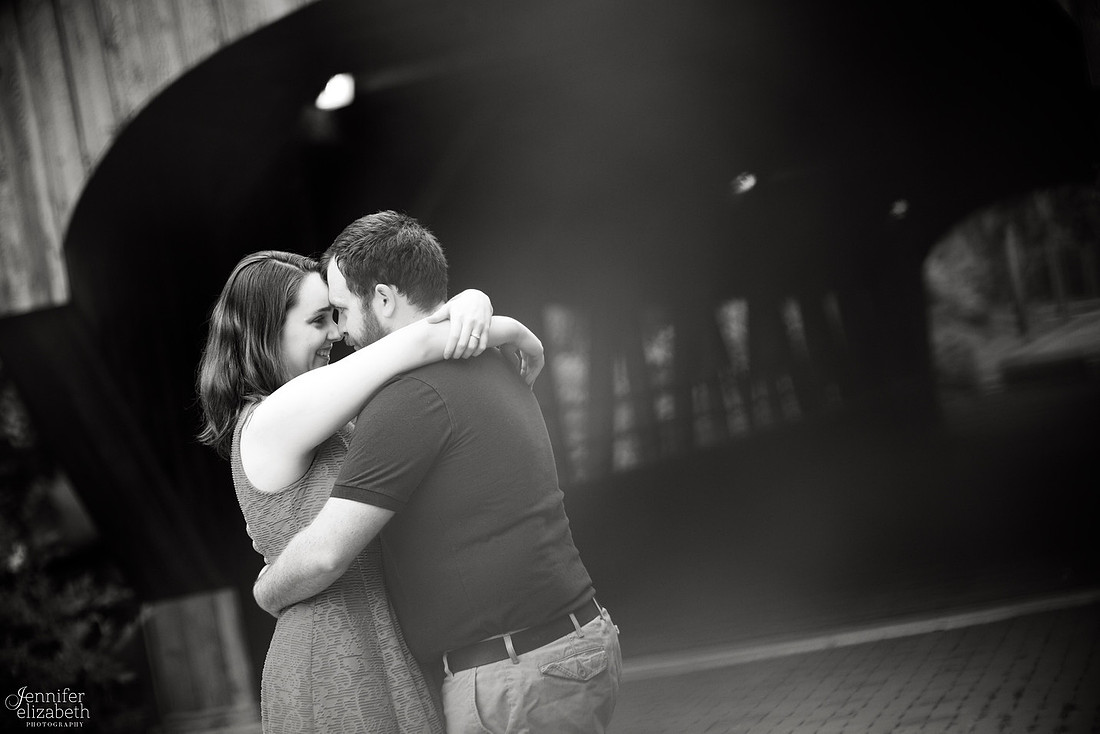 Erica and Trevor's Engagement Session in David Fortier Park