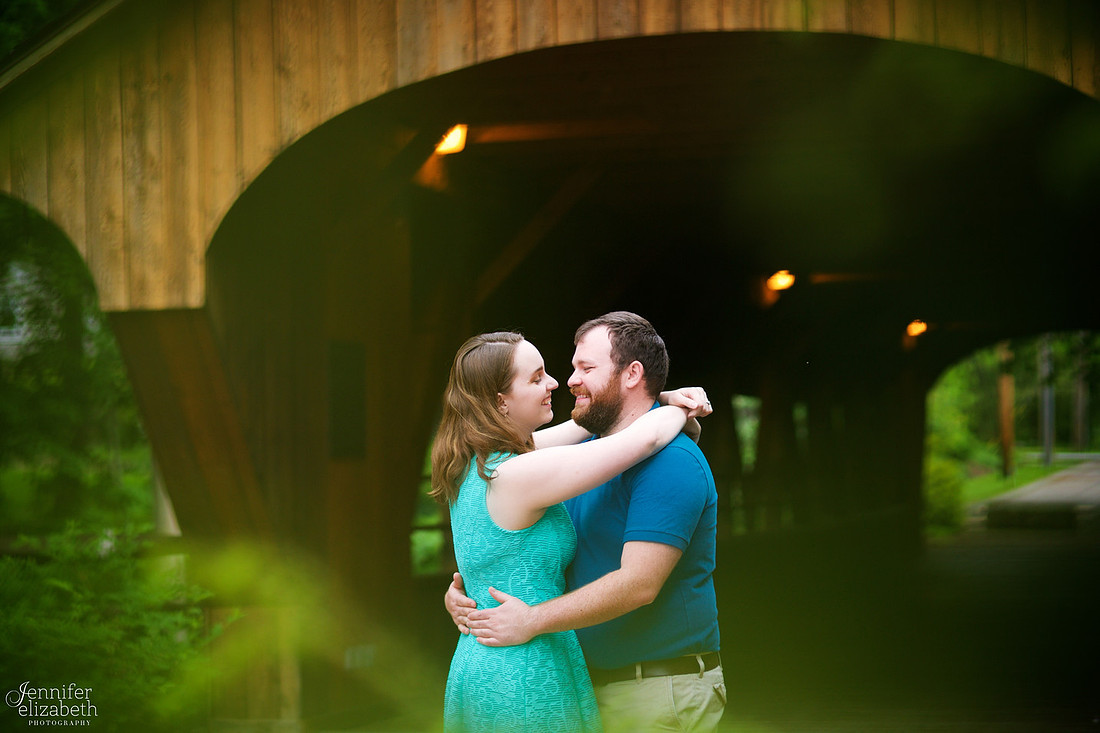 Erica and Trevor's Engagement Session in David Fortier Park