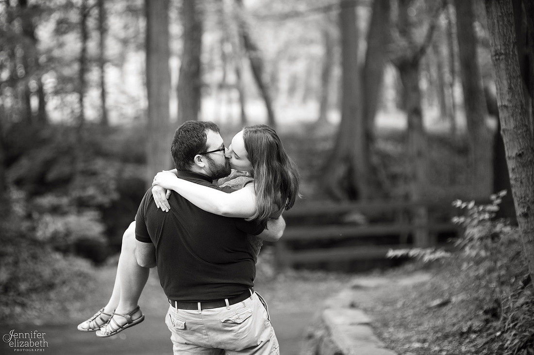 Erica and Trevor's Engagement Session in David Fortier Park