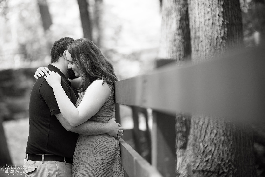 Erica and Trevor's Engagement Session in David Fortier Park