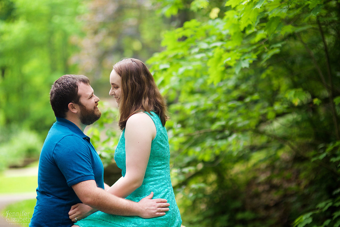 Erica and Trevor's Engagement Session in David Fortier Park