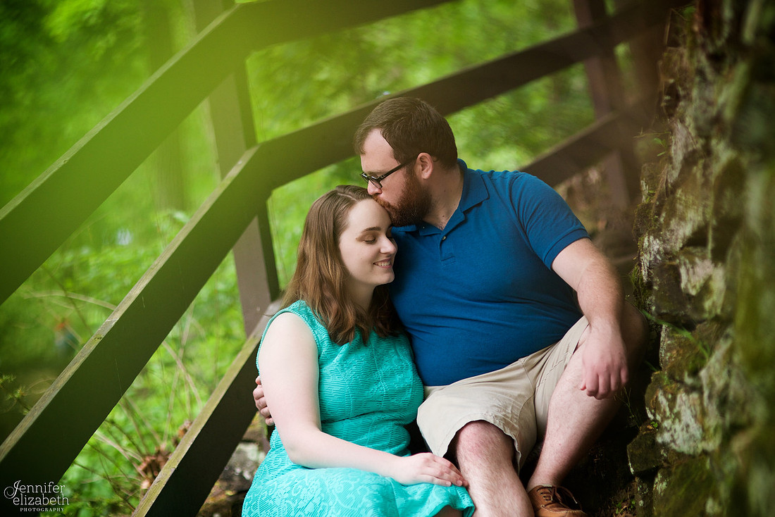 Erica and Trevor's Engagement Session in David Fortier Park