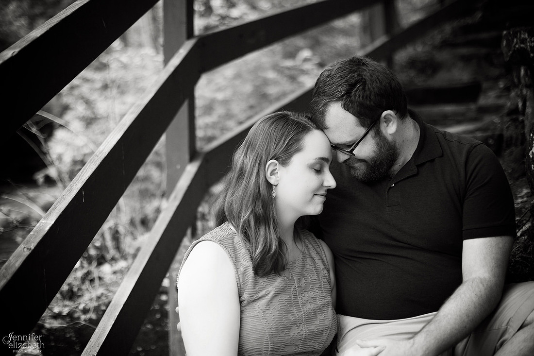 Erica and Trevor's Engagement Session in David Fortier Park