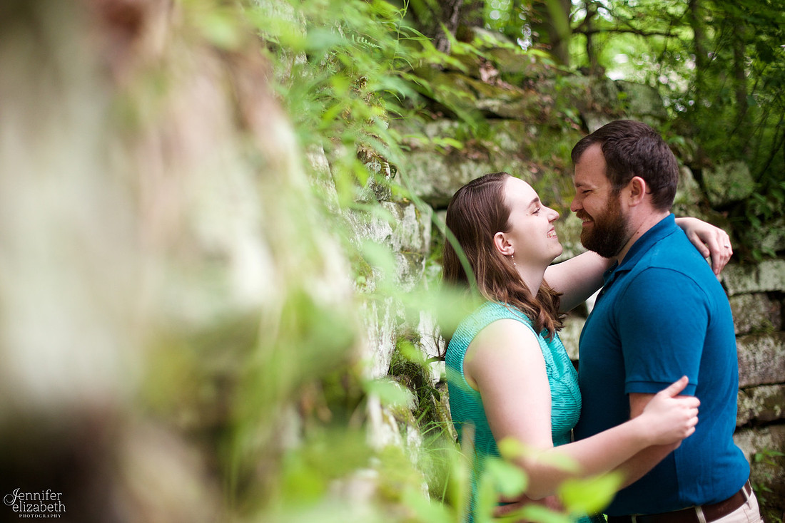 Erica and Trevor's Engagement Session in David Fortier Park