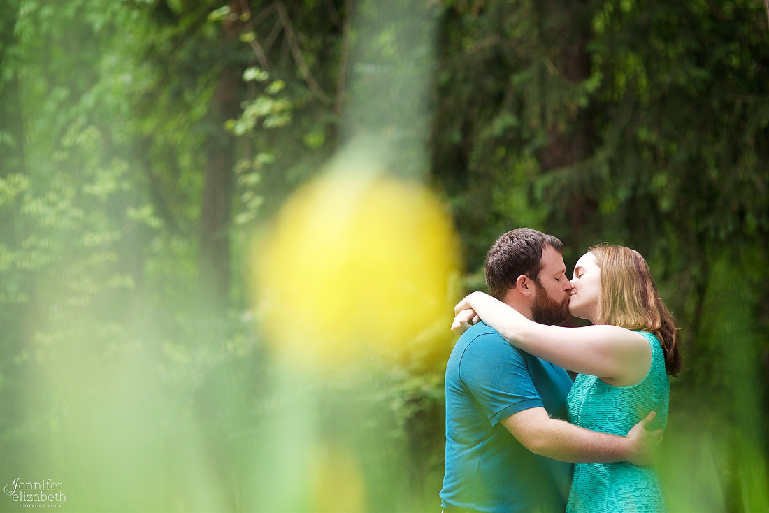 Erica and Trevor's Engagement Session in David Fortier Park