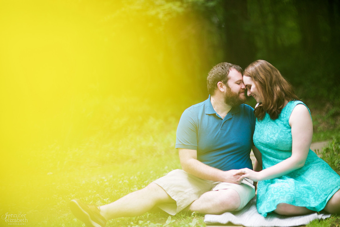 Erica and Trevor's Engagement Session in David Fortier Park