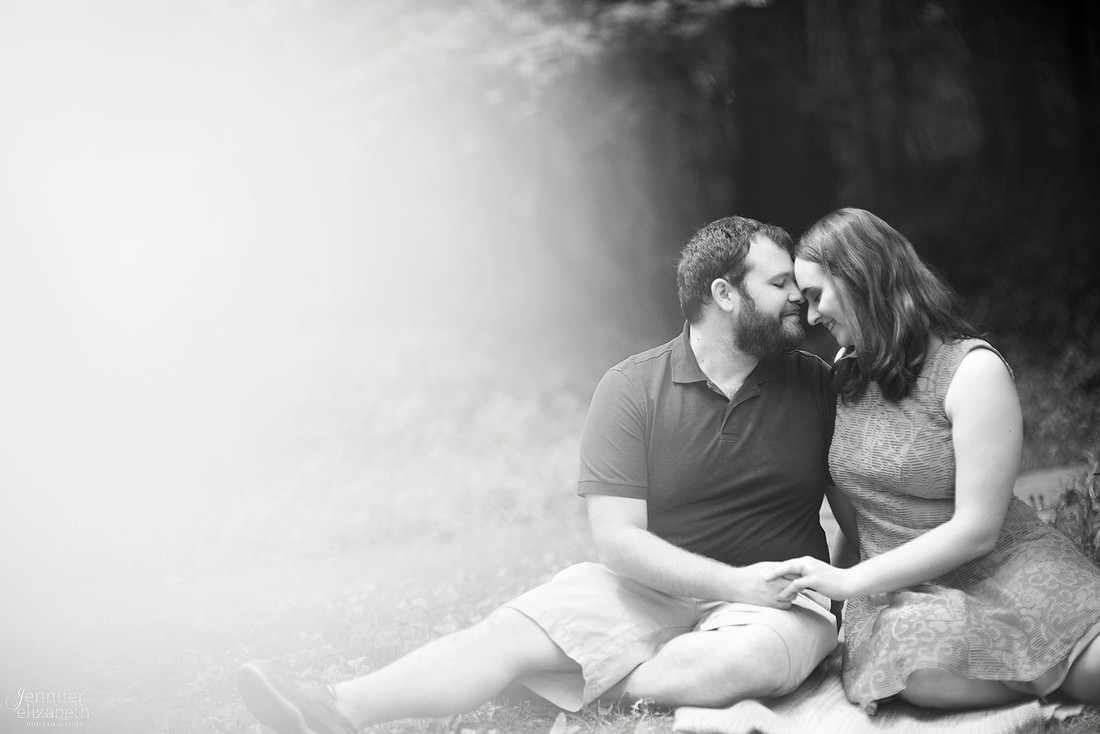 Erica and Trevor's Engagement Session in David Fortier Park
