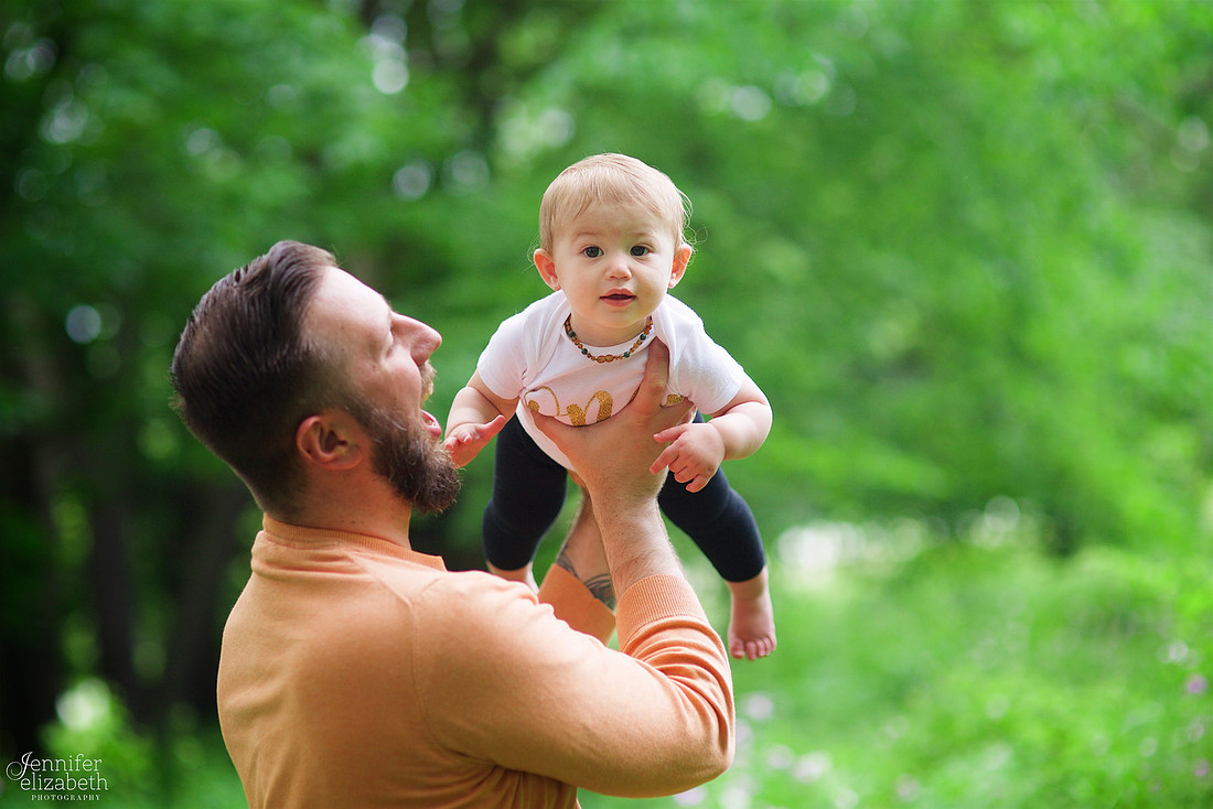 Margot's One Year Portrait Session at Everett Road Covered Bridge
