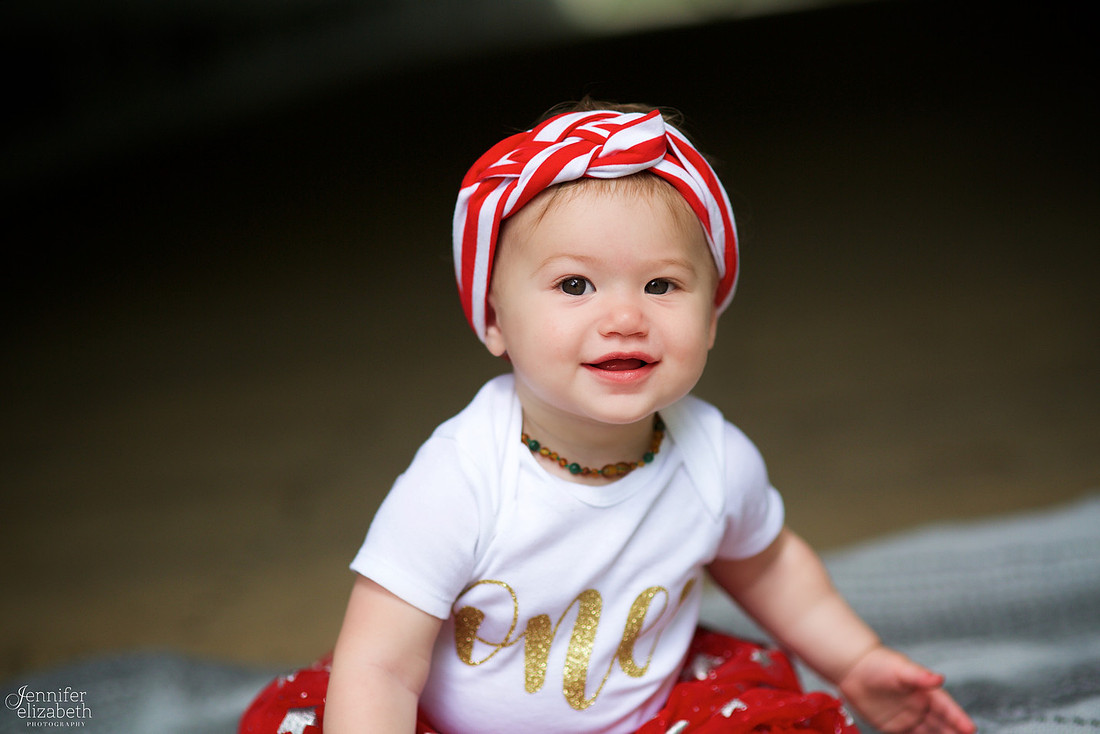 Margot's One Year Portrait Session at Everett Road Covered Bridge