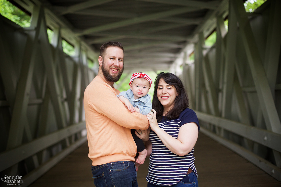 Margot's One Year Portrait Session at Everett Road Covered Bridge