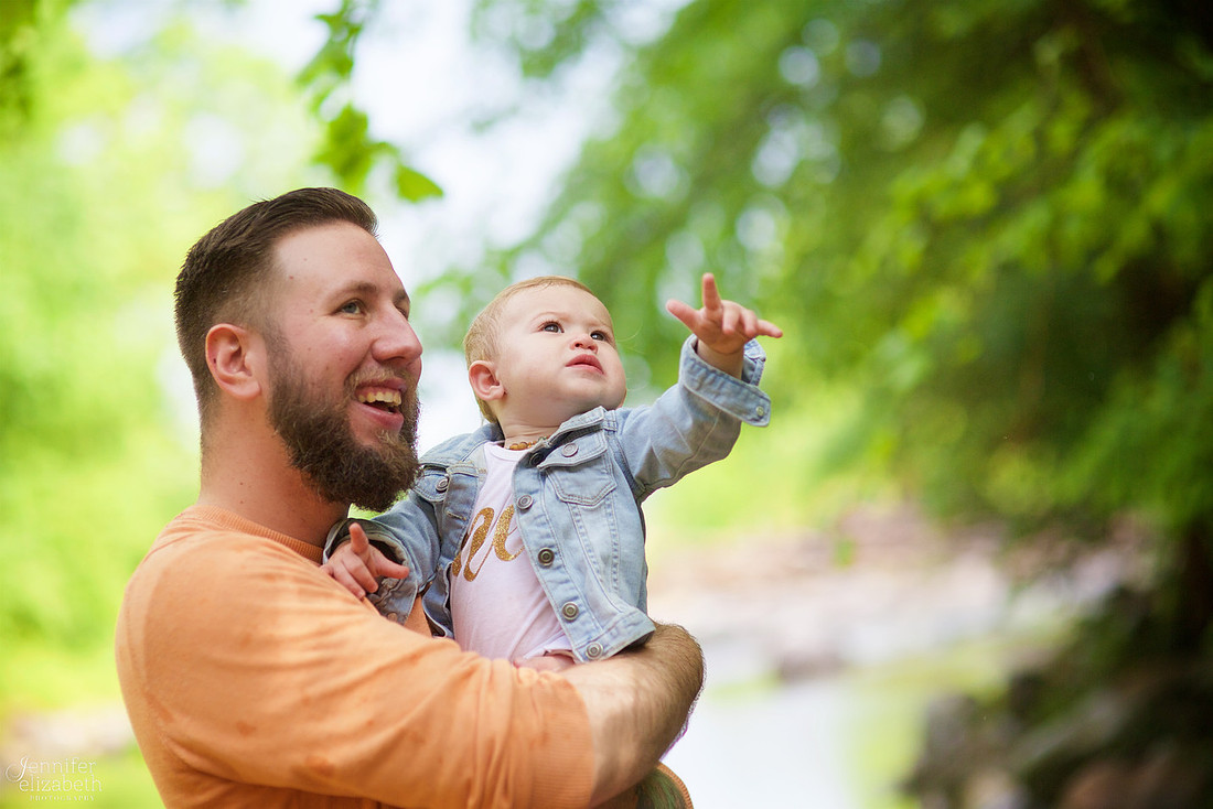 Margot's One Year Portrait Session at Everett Road Covered Bridge