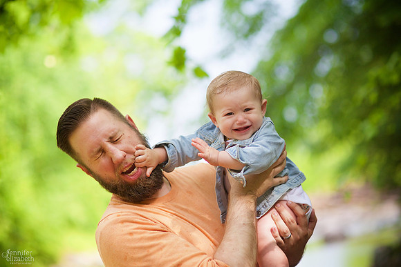 Margot's One Year Portrait Session at Everett Road Covered Bridge