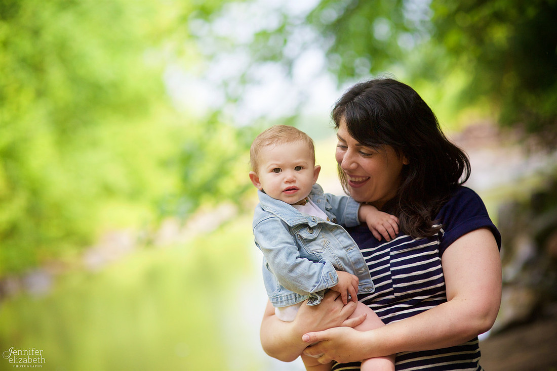 Margot's One Year Portrait Session at Everett Road Covered Bridge