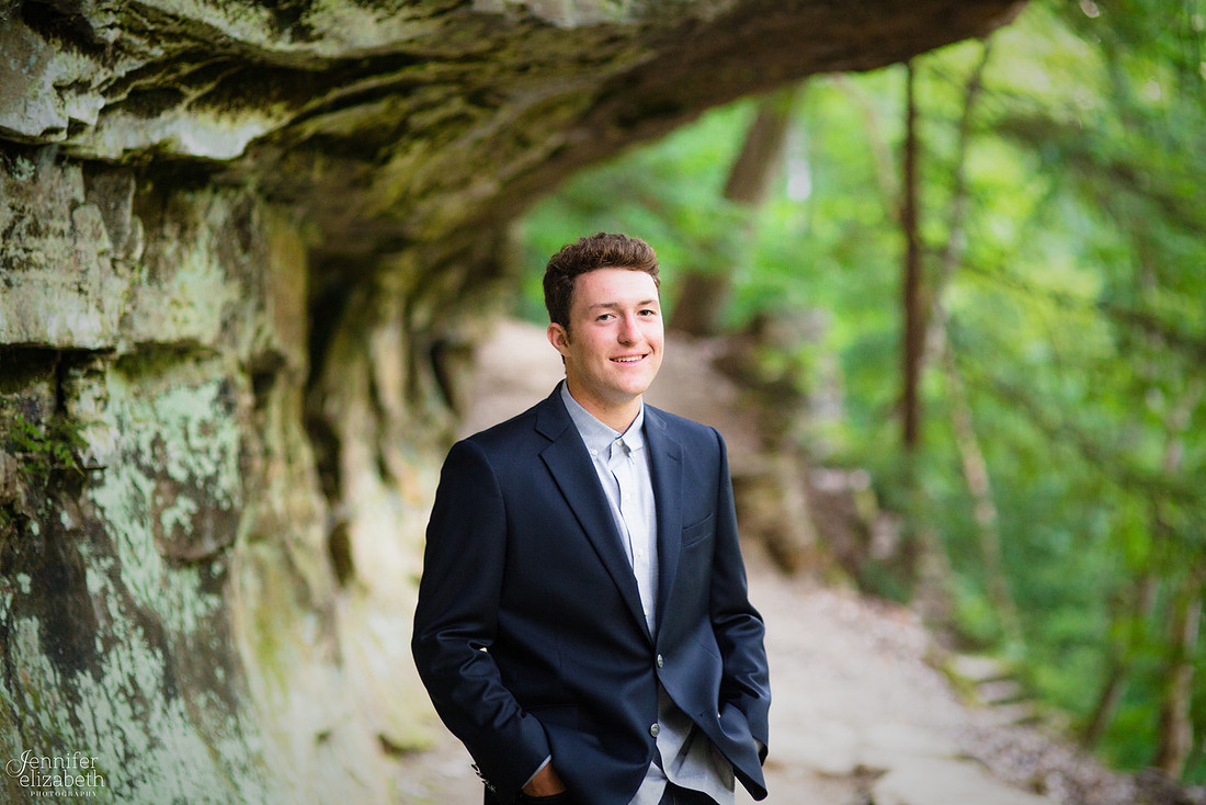 Senior Portrait Session at Squaw Rock in Chagrin Falls, Ohio