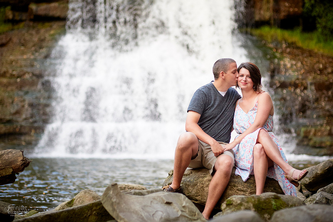 Brooke and Kevin's Engagement Portrait Session in Chagrin Falls