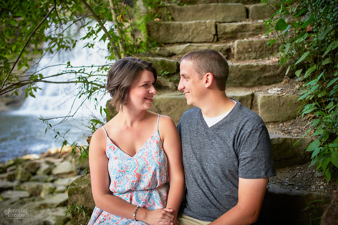 Brooke and Kevin's Engagement Portrait Session in Chagrin Falls