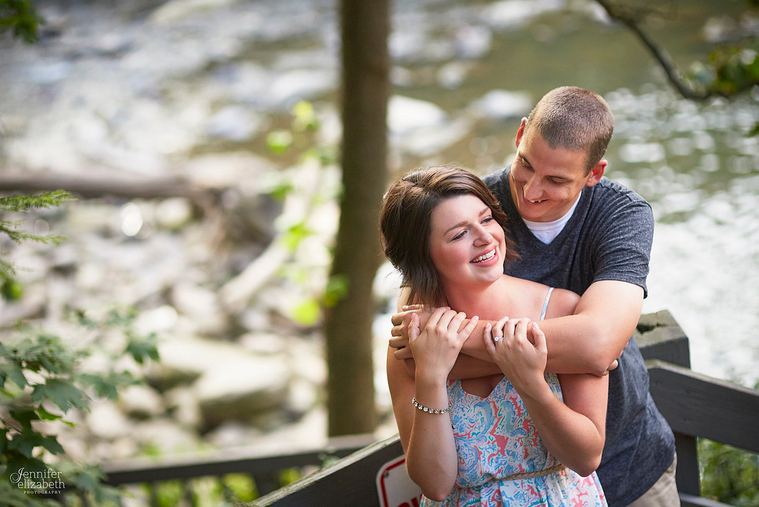 Brooke and Kevin's Engagement Portrait Session in Chagrin Falls