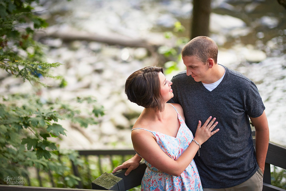Brooke and Kevin's Engagement Portrait Session in Chagrin Falls