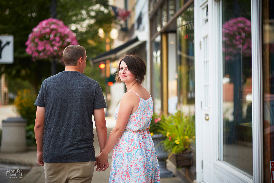 Brooke and Kevin's Engagement Portrait Session in Chagrin Falls