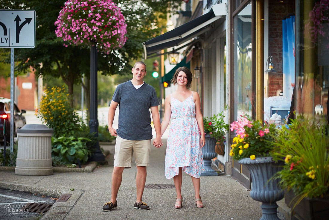 Brooke and Kevin's Engagement Portrait Session in Chagrin Falls