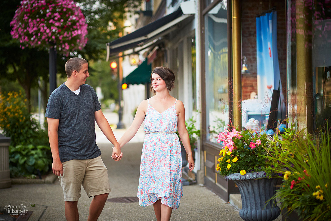 Brooke and Kevin's Engagement Portrait Session in Chagrin Falls