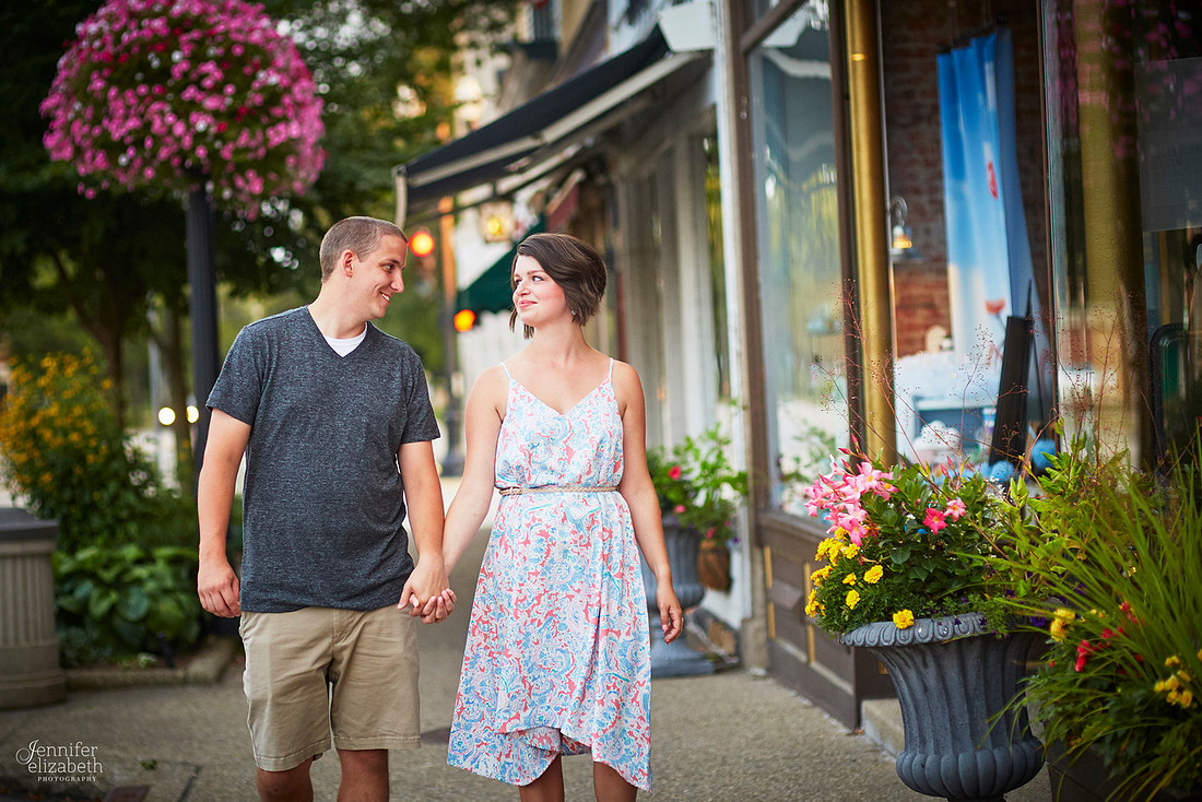 Brooke and Kevin's Engagement Portrait Session in Chagrin Falls