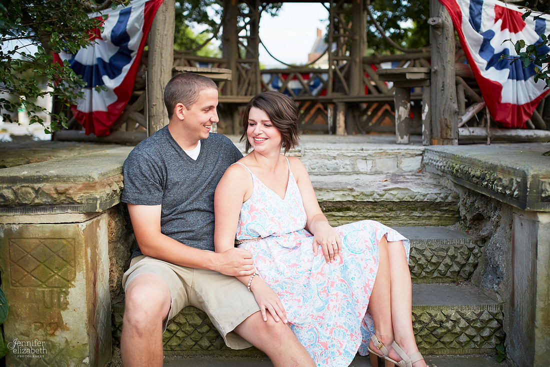 Brooke and Kevin's Engagement Portrait Session in Chagrin Falls