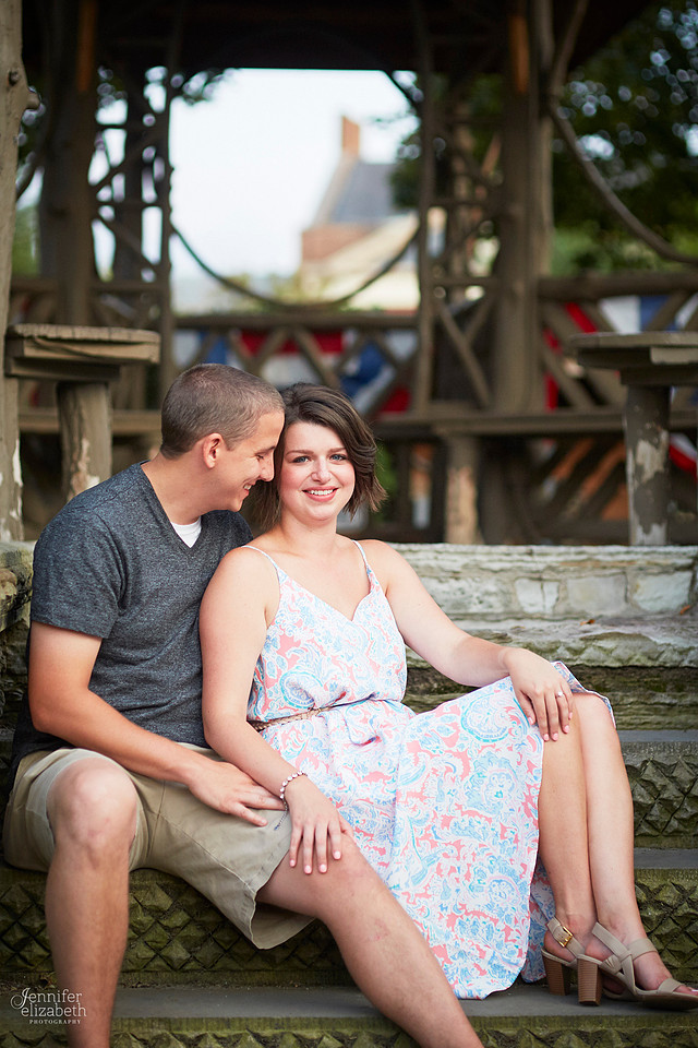 Brooke and Kevin's Engagement Portrait Session in Chagrin Falls