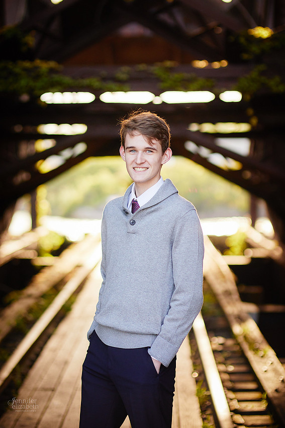Jameson: Senior Portrait Session in The Flats, Cleveland